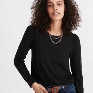 Madewell Resources Cotton Puff Sleeve Long Sleeve Tee